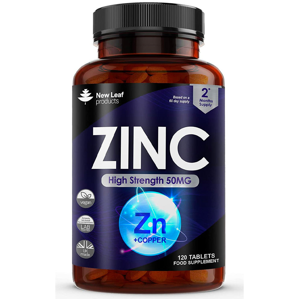 New Leaf | Zinc 50mg High Strength 120