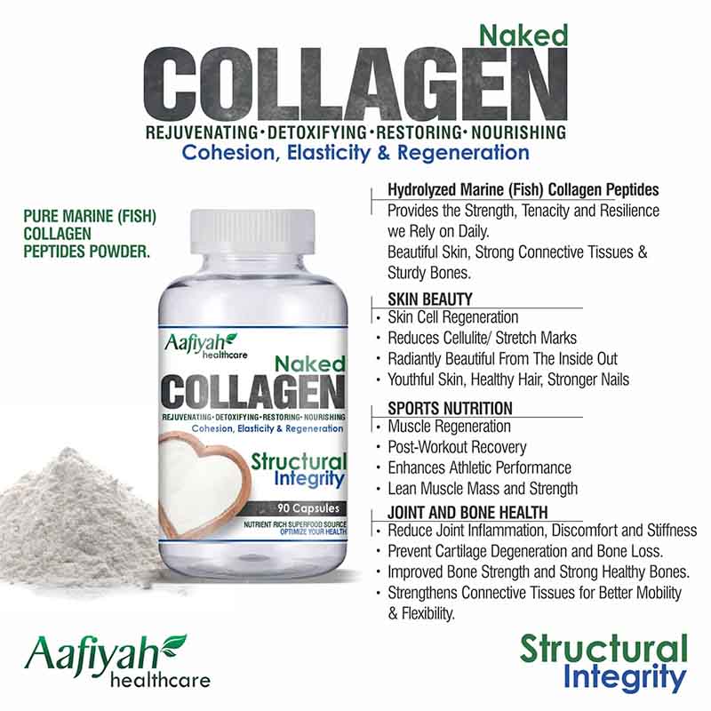 Aafiyah Healthcare Collagen Naked 90 Capsules