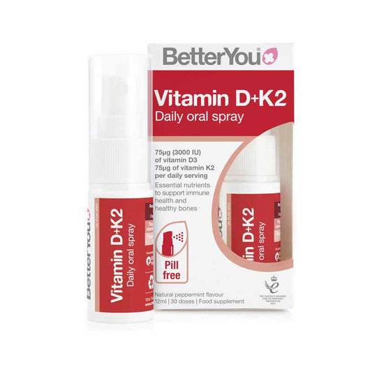 BetterYou Vitamin D3 + K2 Oral Spray 12ml