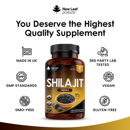 New Leaf | Shilajit Capsules 120