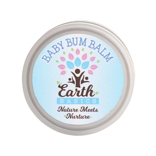 Keep your baby’s delicate skin soft, smooth, and rash-free with Earth Basics Baby Bum Balm.