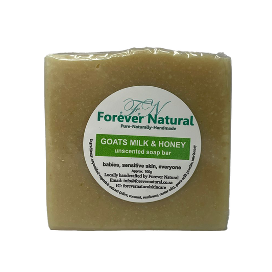 Forever Natural | Goats Milk and Honey Unscented Soap Bar 100g