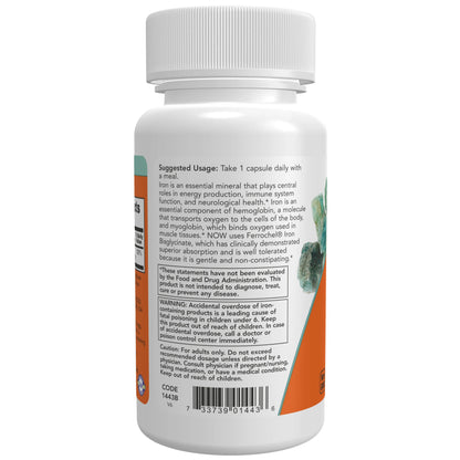 NOW Foods | Iron 18 mg - 120 Veg Capsules