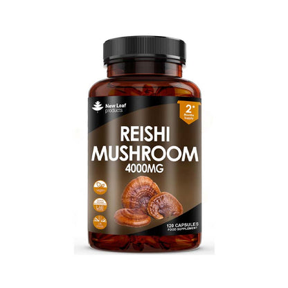 New Leaf Reishi Mushroom 120 Capsules 2 Month Supply