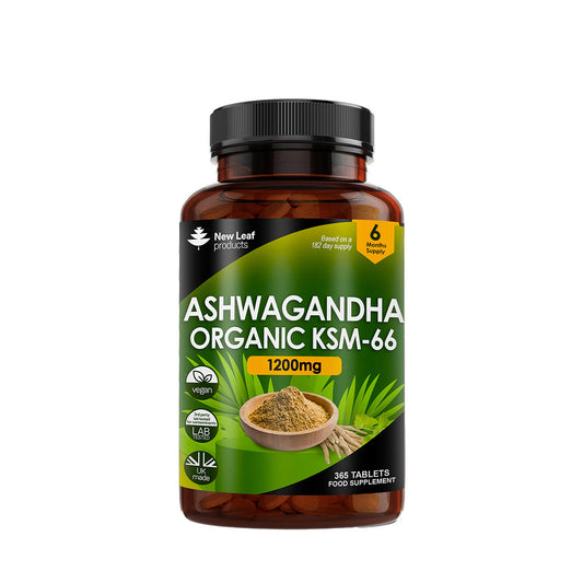 New Leaf | Ashwagandha Organic KSM-66 6 Month Supply