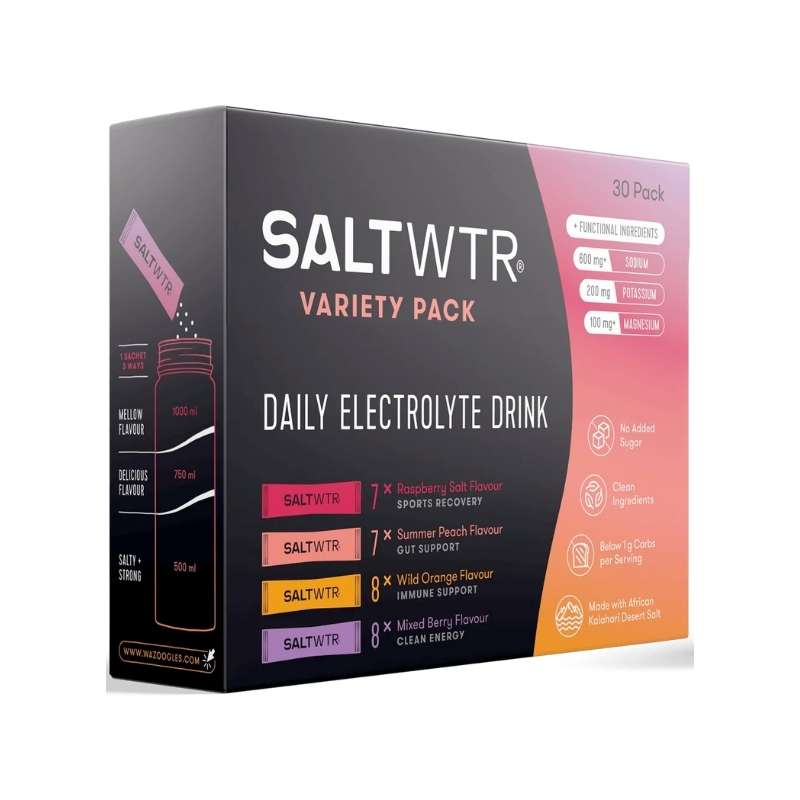 SaltWTR Daily Electrolytes Salt Variety 30 Pack