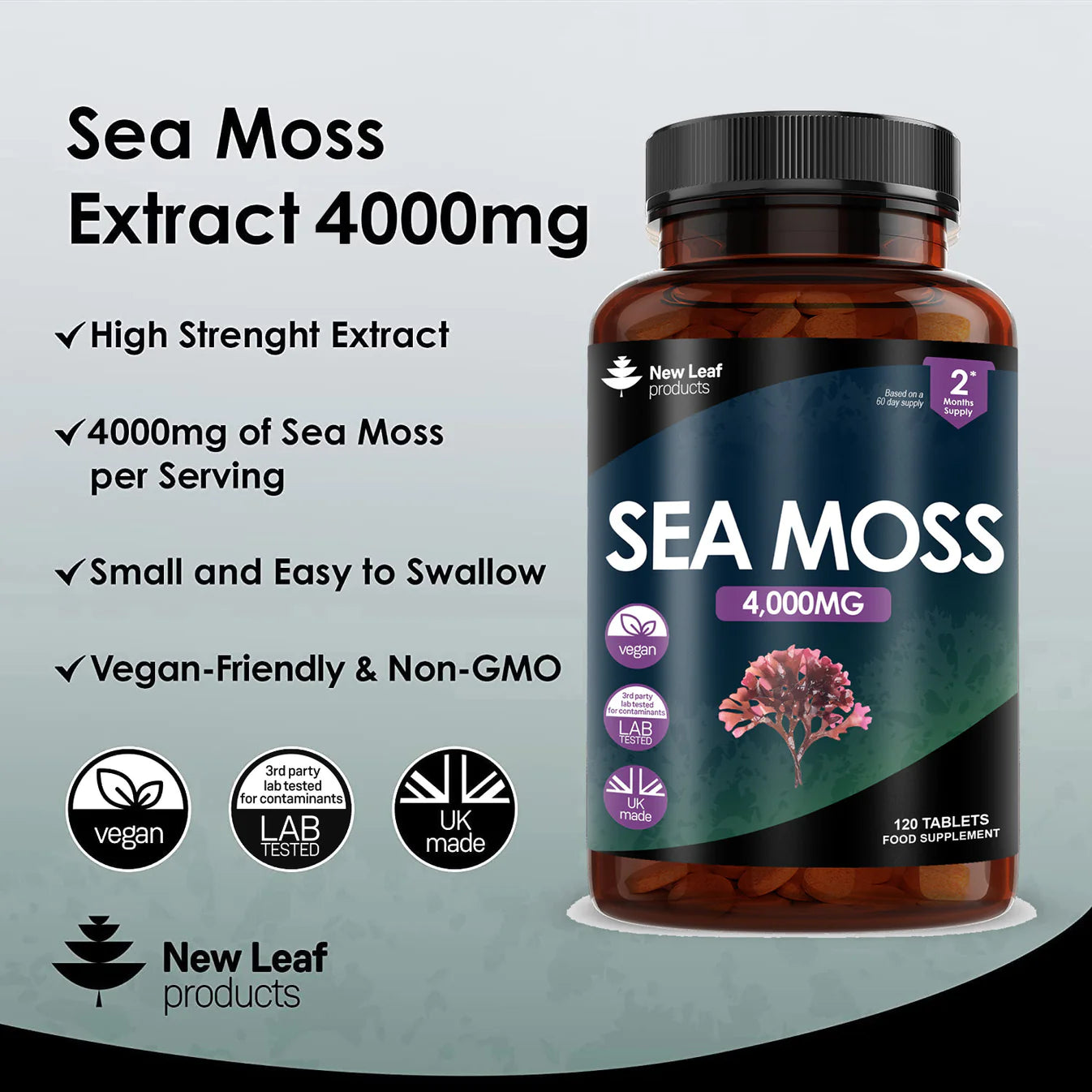 New Leaf | Sea Moss Tablets 120