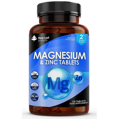 New Leaf | Magnesium with Zinc 120 Tablets